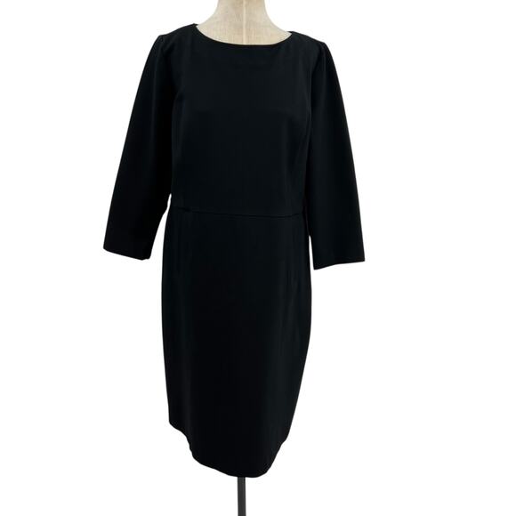 Spanx The Perfect Shift Dress A-line Classic Stretch Ponte Black Plus Size 1X - Picture 2 of 14